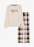 Pyjama avec pantalon tissé doux et pochette cadeau, bonprix