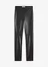 Pantalon bi-matière jersey milano et enduit devant, bonprix