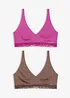 Lot de 2 soutiens-gorge bralette Feel Comfort en modal doux, bonprix