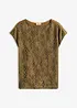 T-shirt bi-matière, bonprix