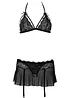 Soutien-gorge triangle + string + jupette (Ens. 3 pces.), bonprix