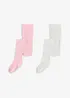 Lot de 2 collants pour enfant, bonprix