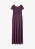 Robe longue en tulle avec perles brodées, bonprix