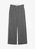Jean large taille haute, effets destroy, bonprix