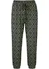 Pantalon 3/4 fluide en viscose extensible, bonprix