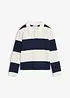 Sweat polo 100% coton, bonprix
