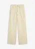 Pantalon taille haute en twill 100% coton, bonprix