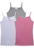 Lot de 3 débardeurs avec nœud en satin, bonprix