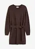 Robe courte en maille avec laine et ceinture, bonprix