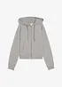Sweat zippé en éponge douce, bonprix