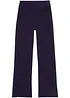 Pantalon évasée en coton extensible avec fentes sur les côtés, bonprix