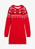 Robe en maille fille à motif norvégien, bonprix