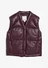 Doudoune sans manches en cuir d’agneau nappa, bonprix