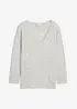 Pull long et oversize à fentes sur les côtés, bonprix
