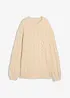 Pull oversize à motif torsadé, bonprix