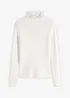 Pull côtelé en viscose mélangée fluide, bonprix