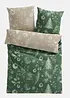 Parure de lit avec motif floral de Noël, bonprix