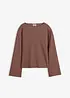 T-shirt manches longues côtelé, bonprix