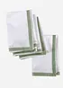 Lot de 4 serviettes en coton, bonprix