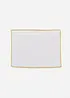Lot de 2 sets de table en coton avec liseré doré, bonprix