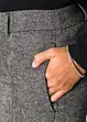 Pantalon à jambes larges, taille courte, bonprix
