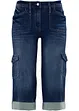 Jean 3/4 cargo stretch, taille normale, bonprix