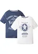 Lot de 2 T-shirts garçon en coton, bonprix