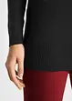 Pull long basique à col V, bonprix