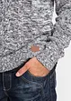 Pull coton à capuche en grosse maille, bonprix