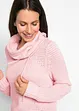 Pull à col roulé avec cordons, bonprix