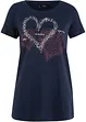 T-shirt coton à imprimé cœur, bonprix