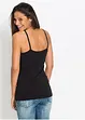 Lot de 2 tops à bretelles fines, bonprix