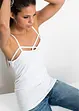 Lot de 2 tops à bretelles fines, bonprix