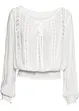 Blouse avec dentelle au crochet, bonprix