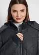 Manteau long matelassé avec surpiqûres diamant, bonprix