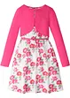 Robe fille + ceinture + boléro fille (Ens. 3 pces.), bonprix