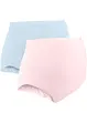 Lot de 2 slips de grossesse avec coton, bonprix