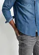 Chemise en jean 100% coton Slim Fit, manches longues, bonprix