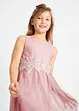 Robe midi avec empiècement dentelle, bonprix