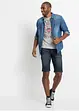 Bermuda en jean extensible, Slim, bonprix