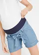 Short de grossesse léger en Lyocell et lin, bonprix