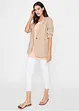 Blazer long en lin majoritaire, Loose Fit, bpc bonprix collection