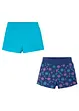 Lot de 2 shorts en jersey 100% coton, bonprix