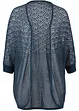 Gilet long en maille ajourée, bonprix