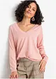 Pull col V, oversize, bonprix