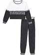 Pyjama avec T-shirt manches longues raccourci, bpc bonprix collection