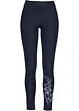 Jegging avec imprimé floral et strass, bonprix