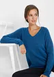 Pull en maille col V, bonprix