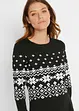 Robe en maille à motif norvégien, bonprix