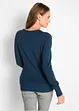 Pull col en V en fine maille, bonprix